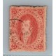 ARGENTINA 1867 GJ 28 RIVADAVIA ESTAMPILLA DE 6ta TIRADA HERMOSO EJEMPLAR DE LUJO TOTAL CON DOBLE LINEA PARCIAL DEL MARCO INFERIOR U$ 60 +